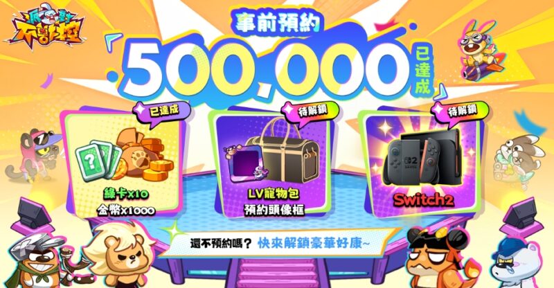 《派對不獸控》事前預約人數突破50萬!獨家玩法首度公開